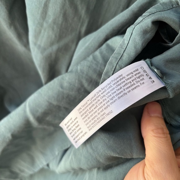 New Womens Eileen Fisher Round Neck Boxy Dragonfly Short Sleeve Top Blouse Sz L - Picture 7 of 7